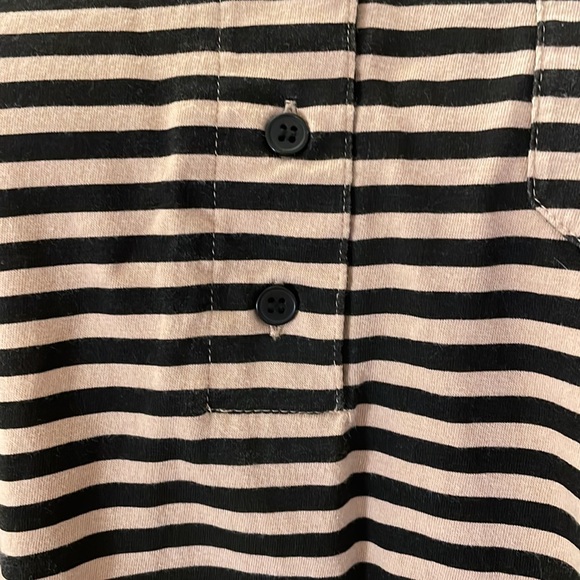Maidenform striped long sleeve button down tunic - Picture 3 of 7